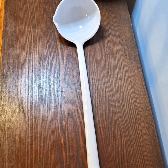 Ekco Kitchen Vintage Ekco White Heavy Duty Melamine Plastic Spoon 3